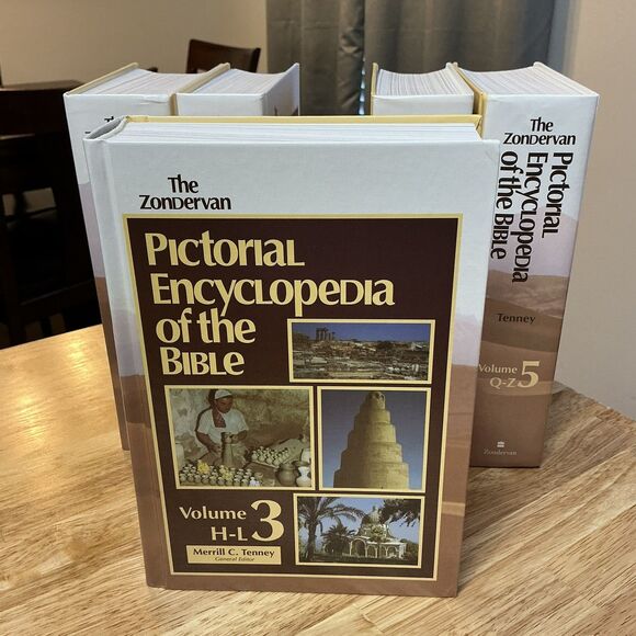 Zondervan Pictorial Encyclopedia of the Bible Volume 1-5 (1975) - Like New - Picture 11 of 16